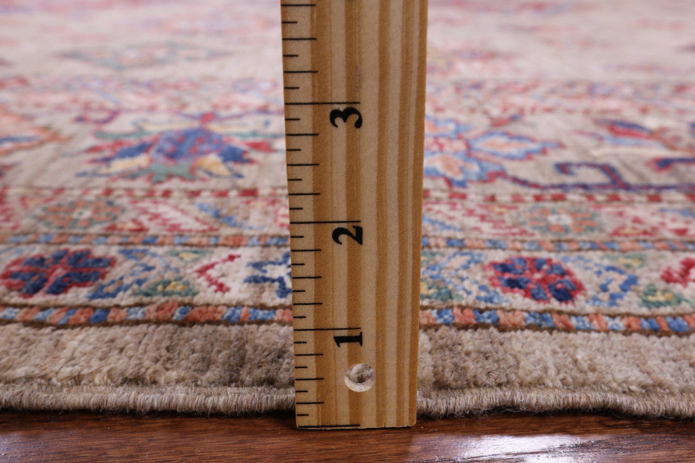 8' 0" X 10' 0" Super Kazak Handmade Wool Rug Q7692