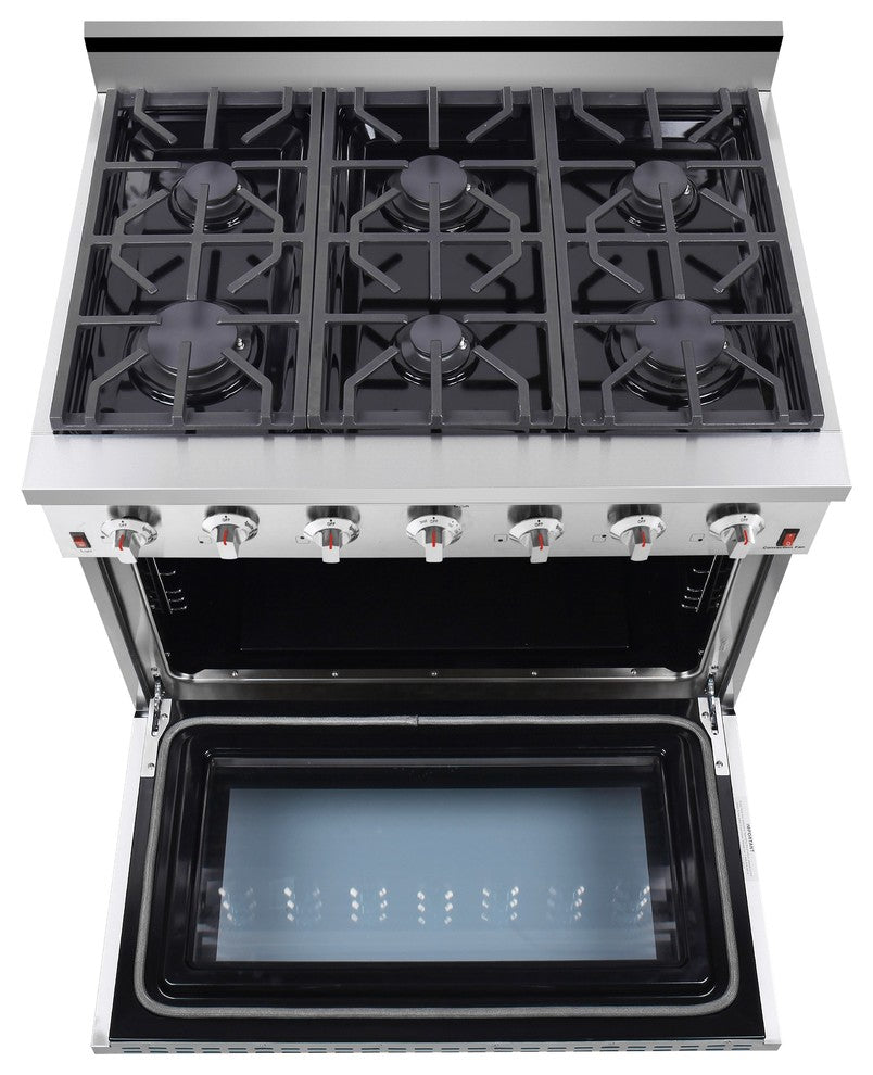 NXR 36" Natural Gas Range & Under Cabinet Hood Bundle SC3611 RH3601