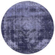 Ahgly Company Indoor Round Mid-Century Modern Area Rugs, 5' Round