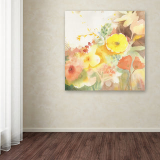 Sheila Golden 'Yellow Path' Canvas Art, 18"x18"