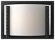 Forged Vertical Bars Sconce, Black Finish, White Art Glass