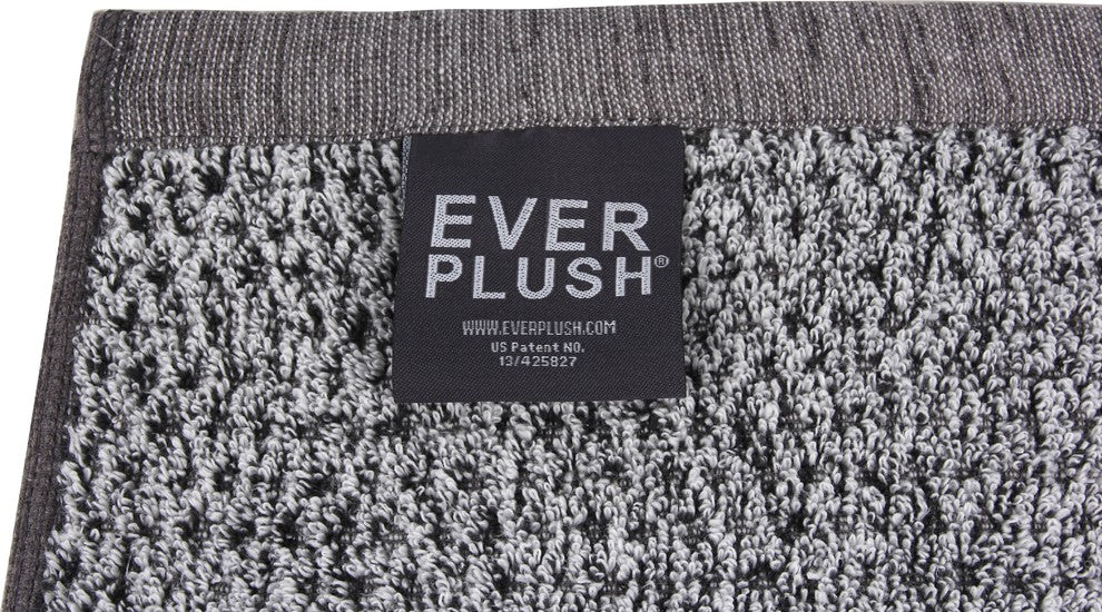 Everplush Diamond Jacquard Bath Sheet Towel Set, 6 Pieces, Gray