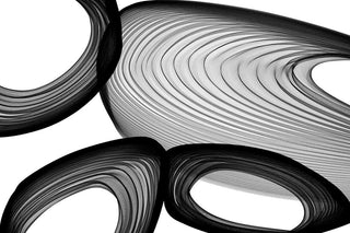 "Abstract Black and White 21-49-00" Print on Canvas by Irena Orlov