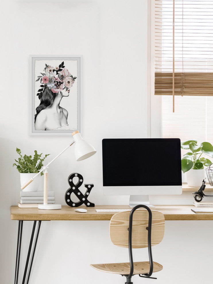 "Flower and Dreams" Framed Painting Print