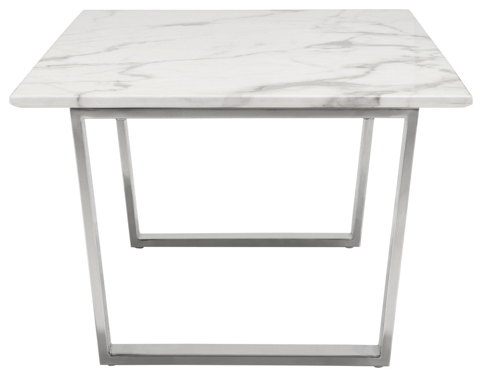 Atlas Coffee Table White/Silver