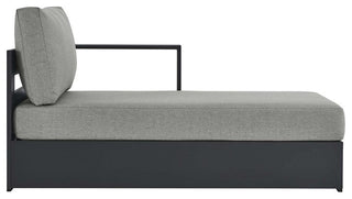 Tahoe Outdoor Patio Powder-Coated Aluminum Modular Right-Facing Chaise Lounge