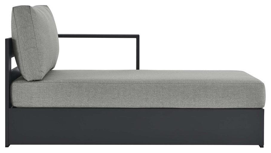 Tahoe Outdoor Patio Powder-Coated Aluminum Modular Right-Facing Chaise Lounge