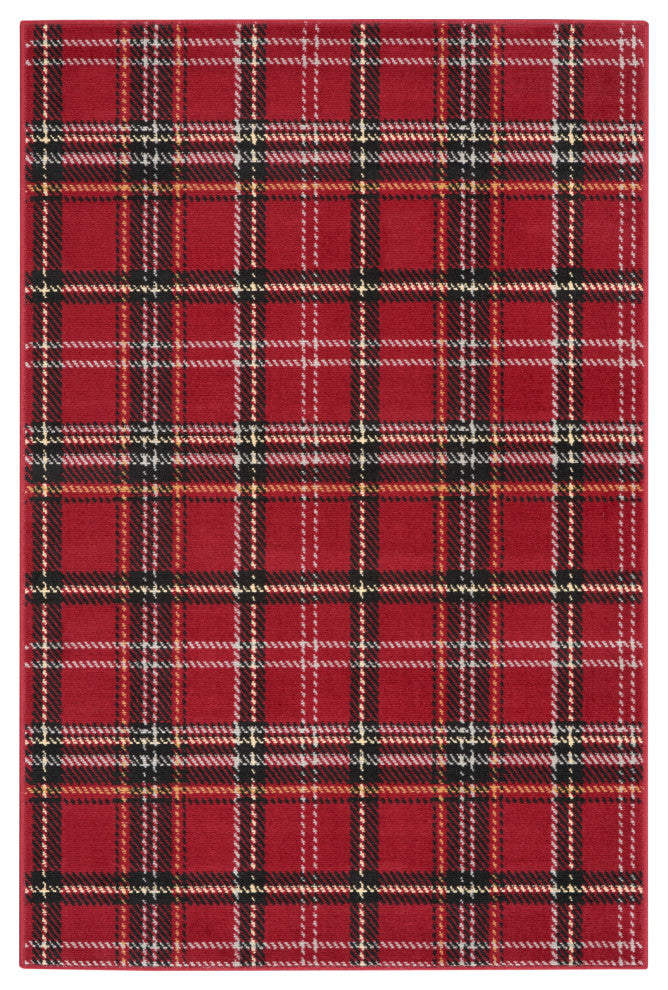 Nourison Grafix 3' x 5' Red Rustic Indoor Area Rug