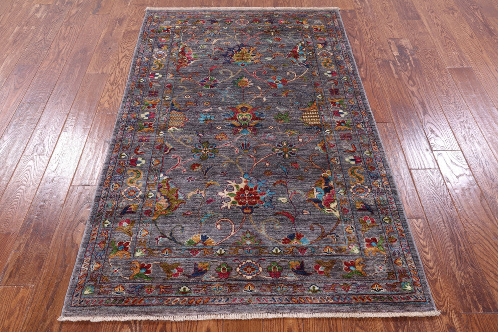 Persian Tabriz Hand Knotted Wool Rug 3' 11" X 6' 3" Q9914