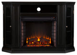Lincoln Convertible Media Electric Fireplace, Black