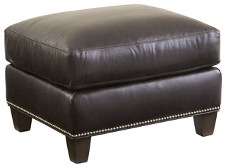 Strada Leather Ottoman