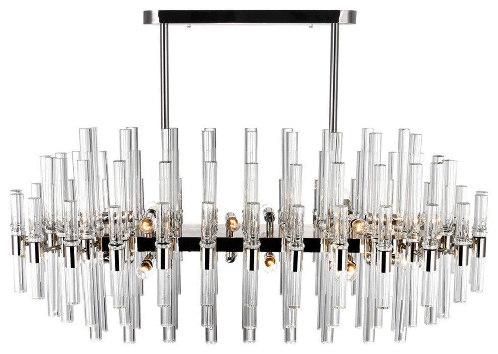 Miroir 16 Light Pool Table Light With Polished Nickel Finish