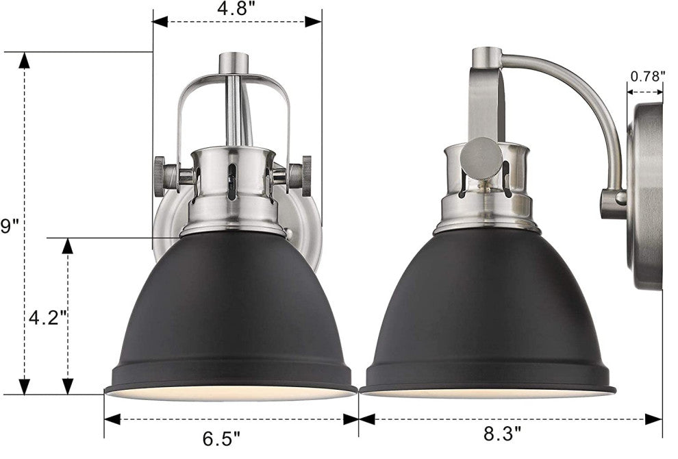 Black Vanity Wall Light Hallway Wall Lamp