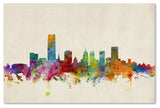 'Oklahoma City Skyline' Canvas Art by Michael Tompsett