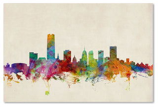 'Oklahoma City Skyline' Canvas Art by Michael Tompsett