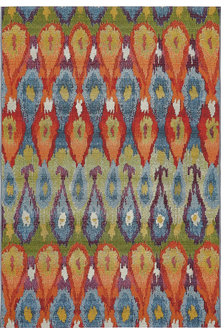 Unique Loom Ikat Outdoor Rug, Multicolored, 5'3"x8'