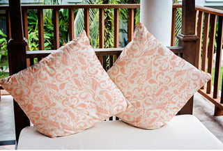 Aurora Polyester Indoor/Outdoor Pillow, Blush, 20"x20"