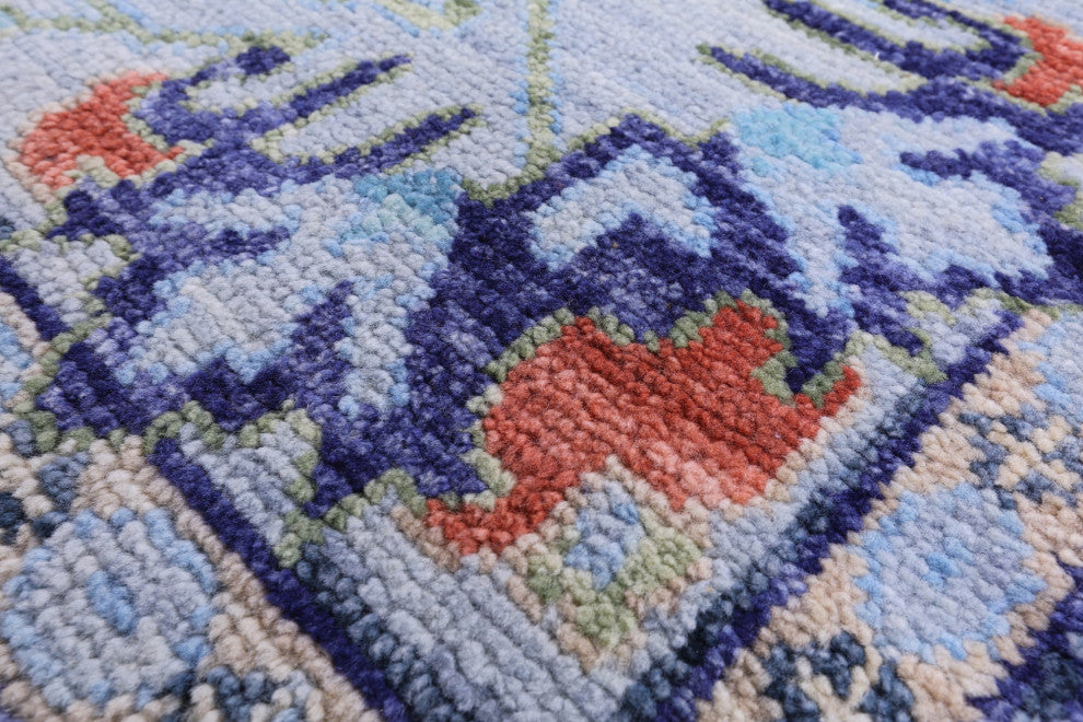 Hand Knotted Turkish Oushak Wool Rug 8' 0" X 10' 2" - Q13632