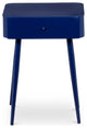 Rylan Iron Night Stand, Navy, Solid