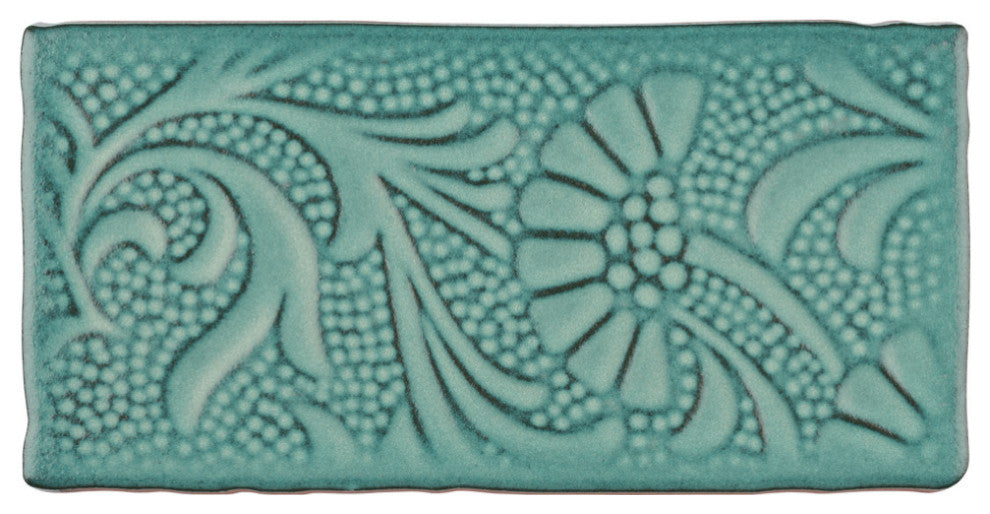 Antic Feelings Ceramic Subway Wall Tile, Lava Verde
