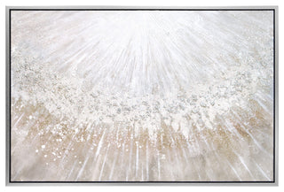 Silver Pellets Textured Metallic Hand Painted Canvas Wall Art, Mar-Cb9811-4832f