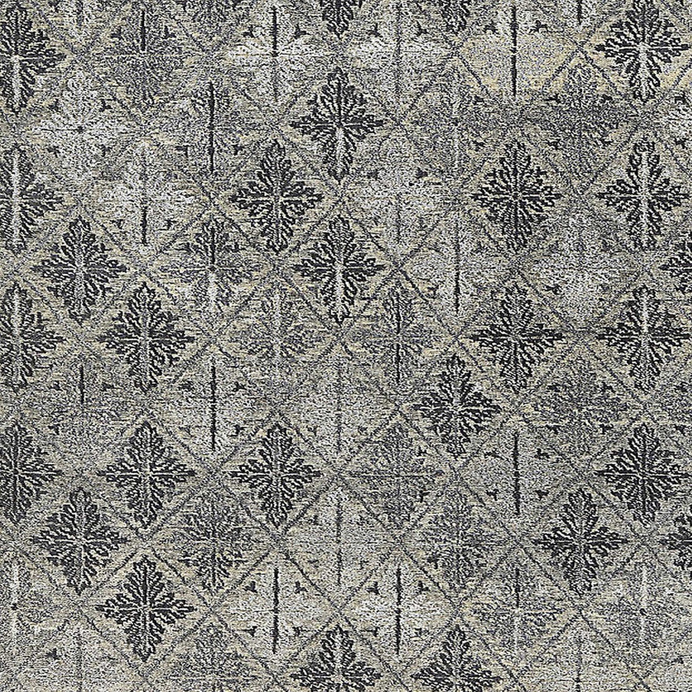 Ahgly Company Indoor Square Mid-Century Modern Area Rugs, 4' Square