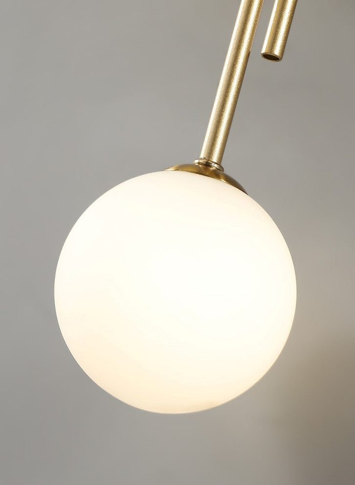 Mieres | Luxury Minimalist Glass LED Wall Lamp, Transparent, Left