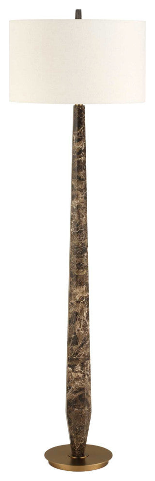 Uttermost Tyree Brown Marble Floor Lamp