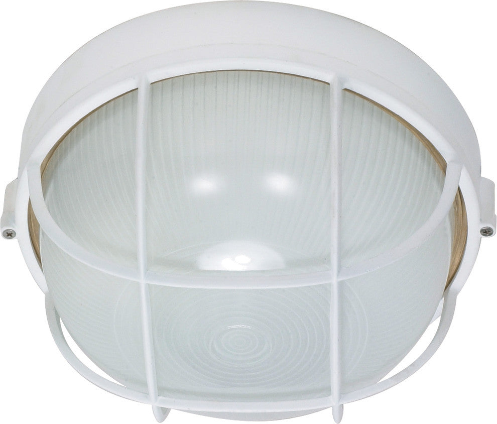 Nuvo 1-Light Incandescent Semi Gloss white Outdoor Light Fixture, White