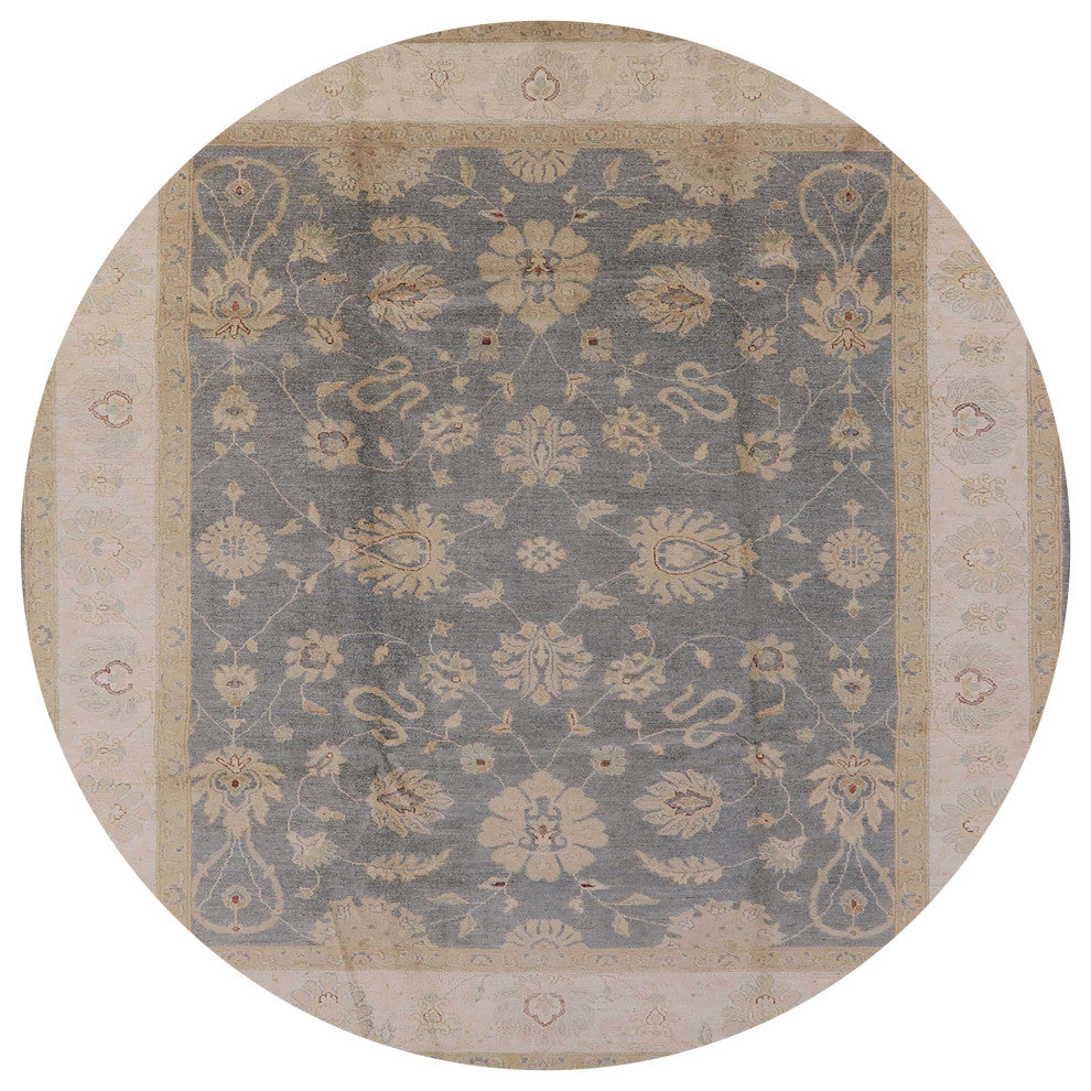 Ahgly Company Indoor Round Mid-Century Modern Area Rugs, 7' Round