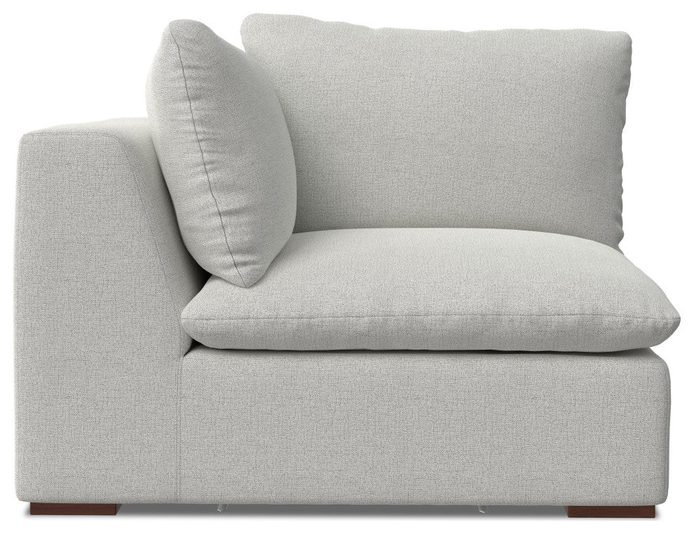 Jasmine Corner Sofa Module in Performance Fabric, Cloud Gray