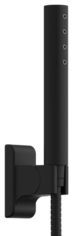 Atlantis 10-in Rain Showerhead Shower with 5-Body Jets and Handshower, Matte Black, 1.8gpm