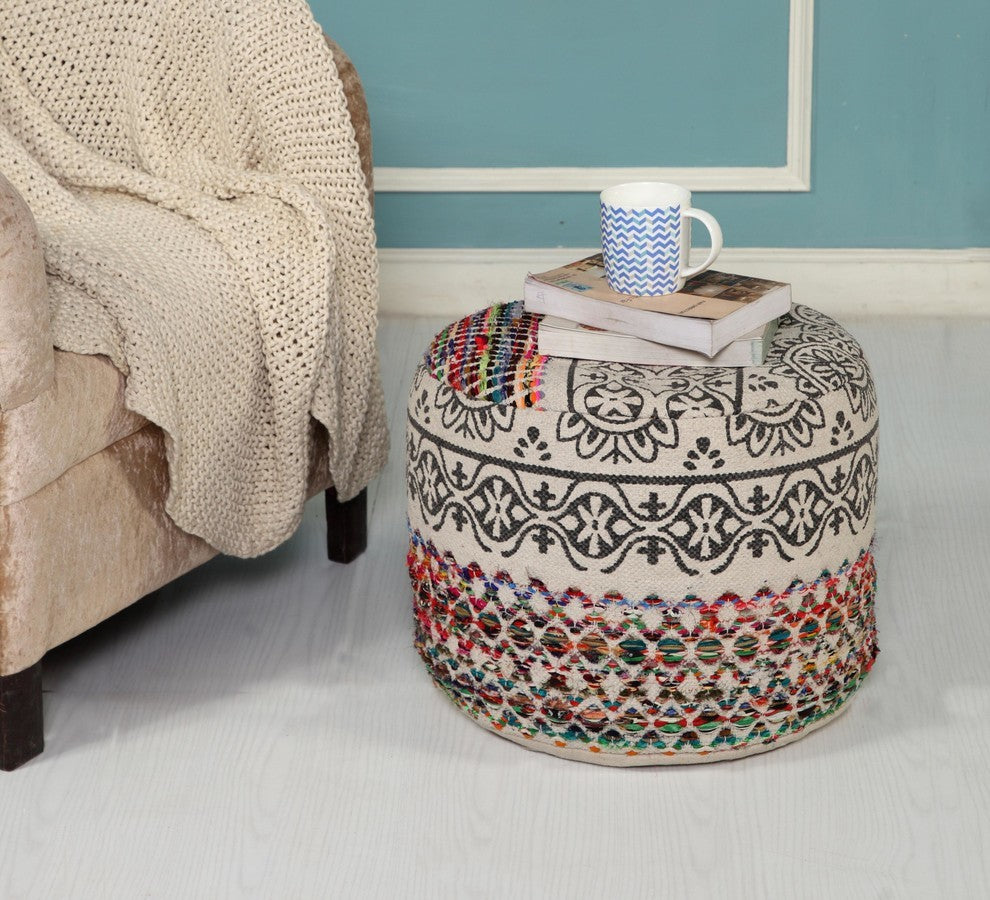 Recycled Neo-Bohemian Pouf