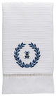Waffle Weave Guset Towel, Napoleon Bee Wreath Navy