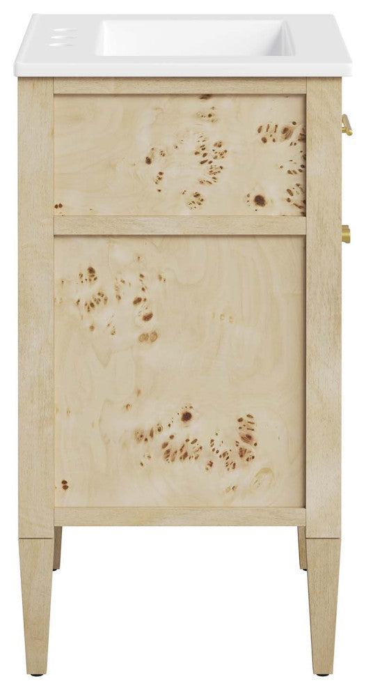 Elysian 24" Wood Bathroom Vanity - White Burl