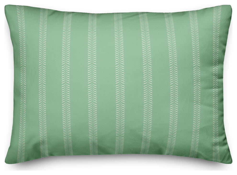 Green Lines 20x14 Indoor/Outdoor Pillow