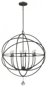 Crystorama Solaris English Bronze Chandelier Transitional Solaris