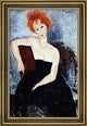 Amedeo Modigliani Young Redhead an Evening Dress
