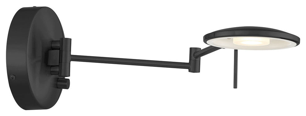 Dessau Turbo Swing-Arm Wall Lamp, Museum Black