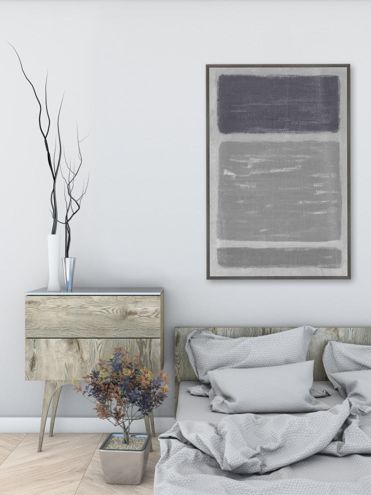 "Justified End" Floater Framed Painting Print on Canvas, 24x36