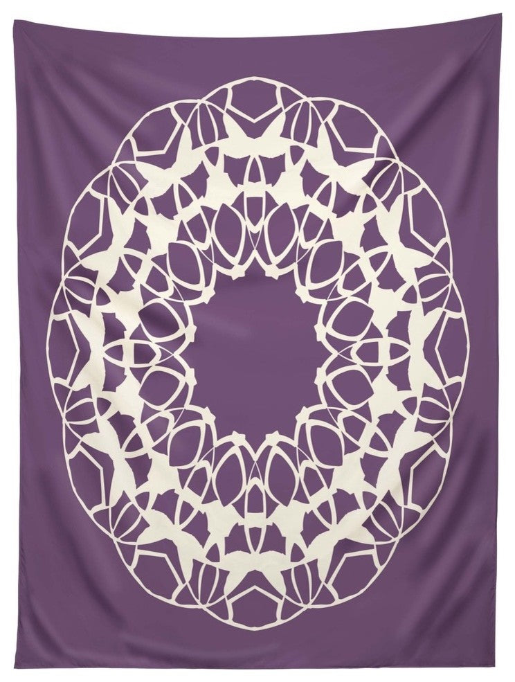 Deny Designs Karen Harris Mod Medallion Plum Tapestry