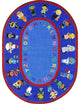 We Work Together Rug, 5'4"x7'8" Oval