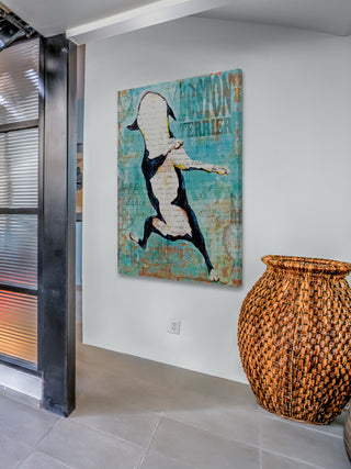 "Boston Terrier" Painting Print on Wrapped Canvas