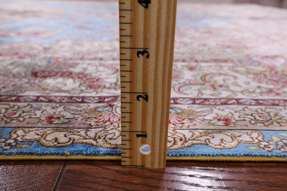 6' 0" X 9' 0'' Hand Knotted 100% Silk High End Persian Rug - Q4806