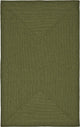 Braided Green Area Rug BRD315A - 6' x 6' Square