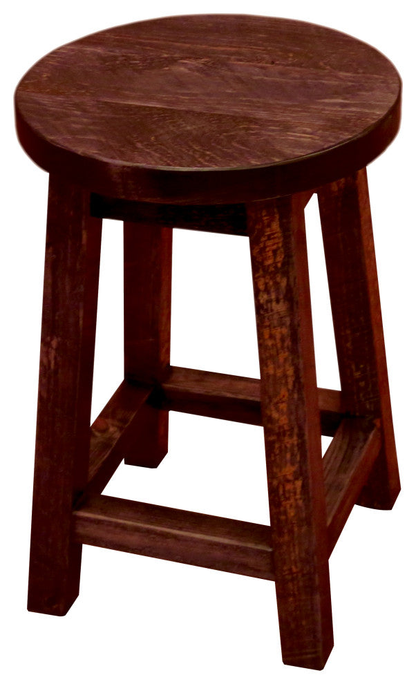 Barnwood Style Timber Peg Barstool, Michael's Cherry, Counter Height