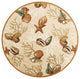 HomeRoots 7' Round Polyester Beige Area Rug