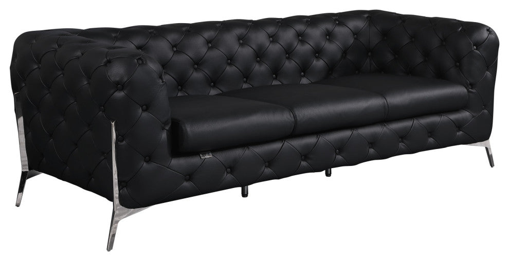 Angelica Italian Leather 2 Chair Set