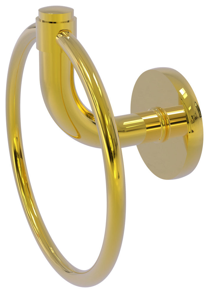 Remi Towel Ring, Polished Brass