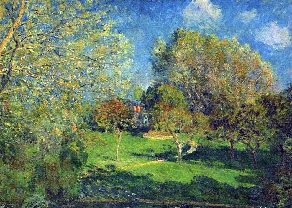 Alfred Sisley The Garden of Hoschede- Montgeron Wall Decal Print